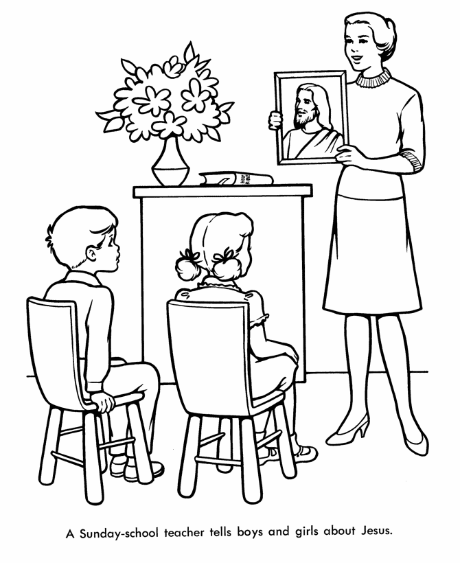 Free Coloring Pages Printable: Teacher Coloring Pages Printable
