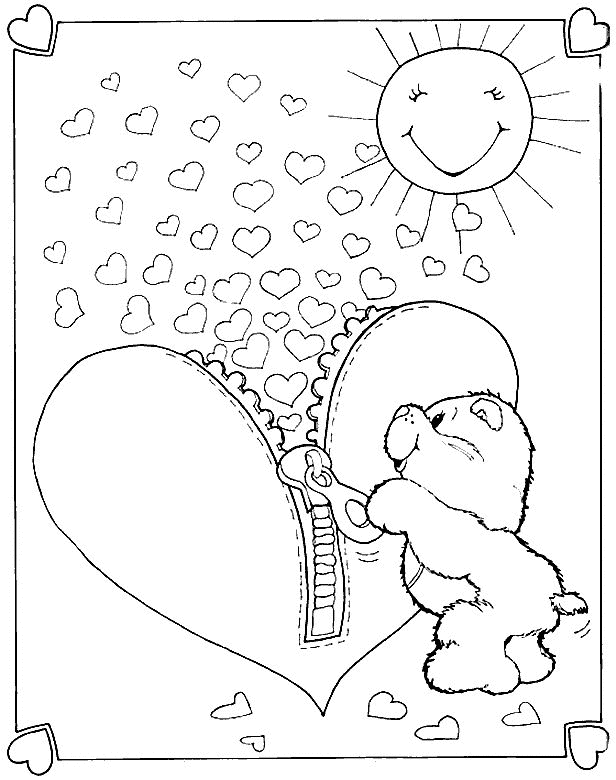 Care Bear Coloring Pages Printable - Free Printable Coloring Pages 