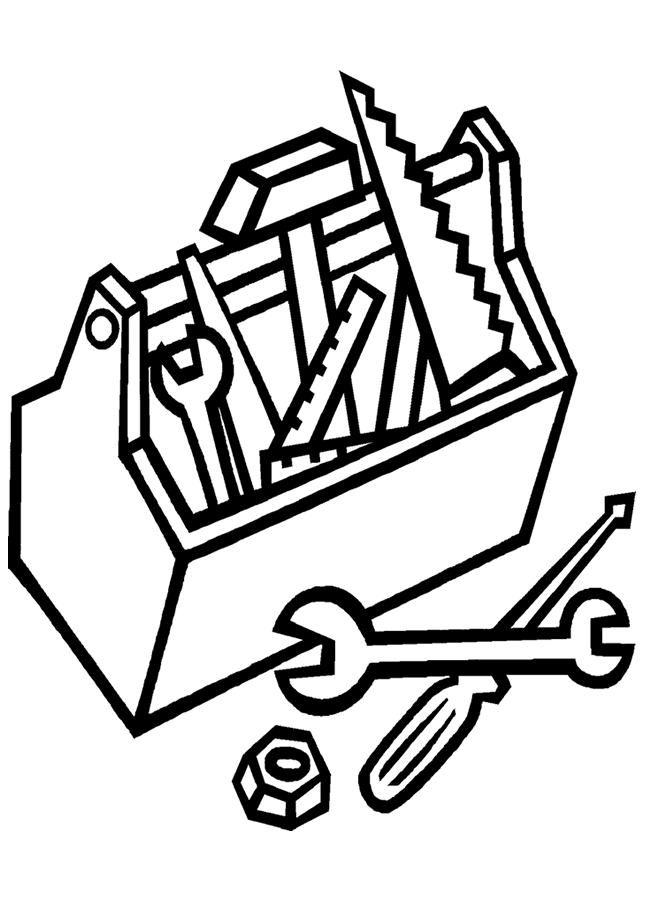 Construction Tools Coloring Pages | Clipart Panda - Free Clipart 
