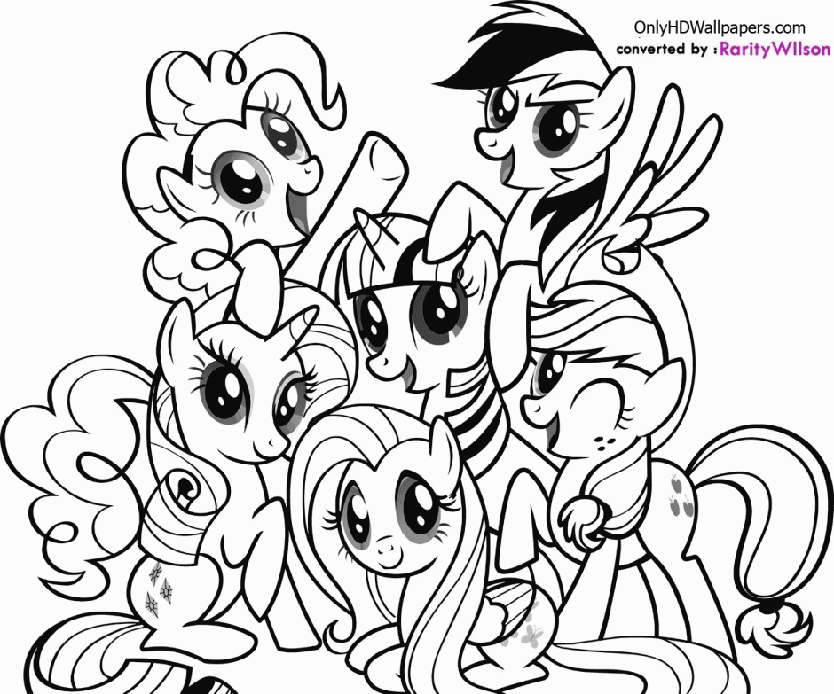 Pony Coloring Pages Download Printable Pictures Of My Little Pony 