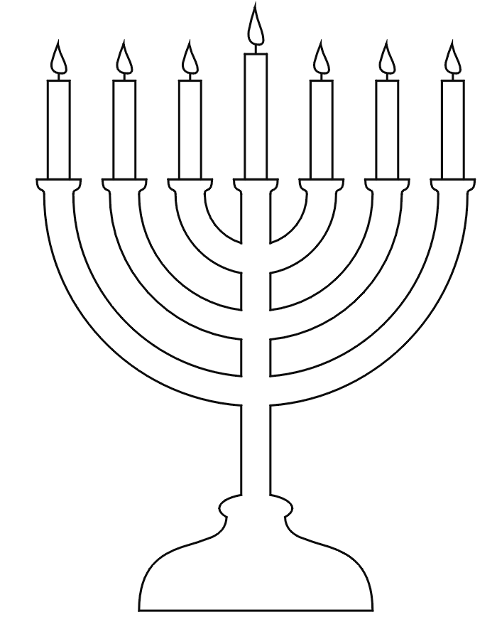 Menorah Coloring Pages For Children