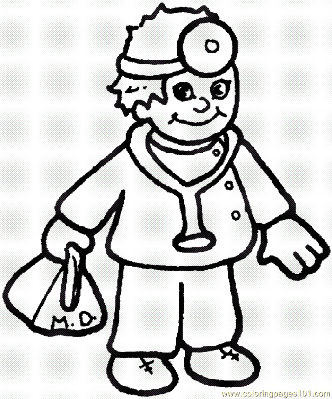 Coloring Pages Hospital Coloring Page 002 (Cartoons > Others 