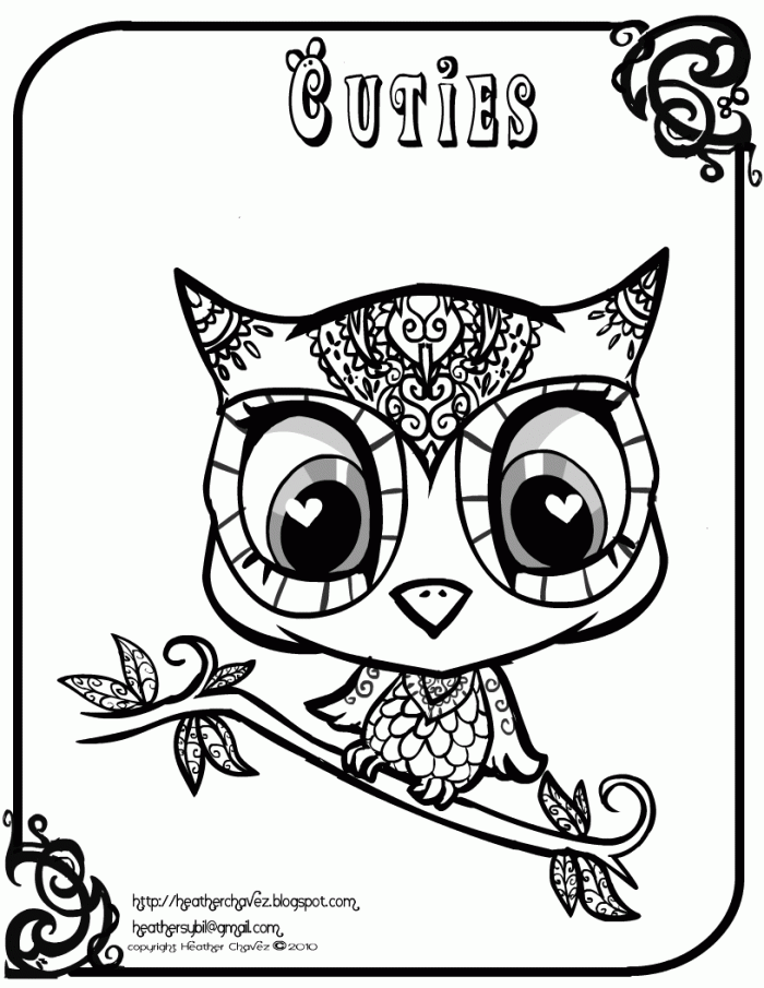 Owl Coloring Pages For Kids | 99coloring.com