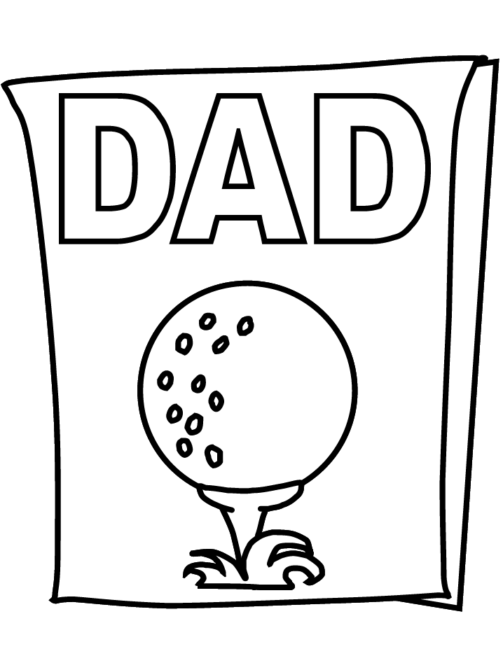 Father's Day Coloring Pages for Kids- Printable Coloring Pages