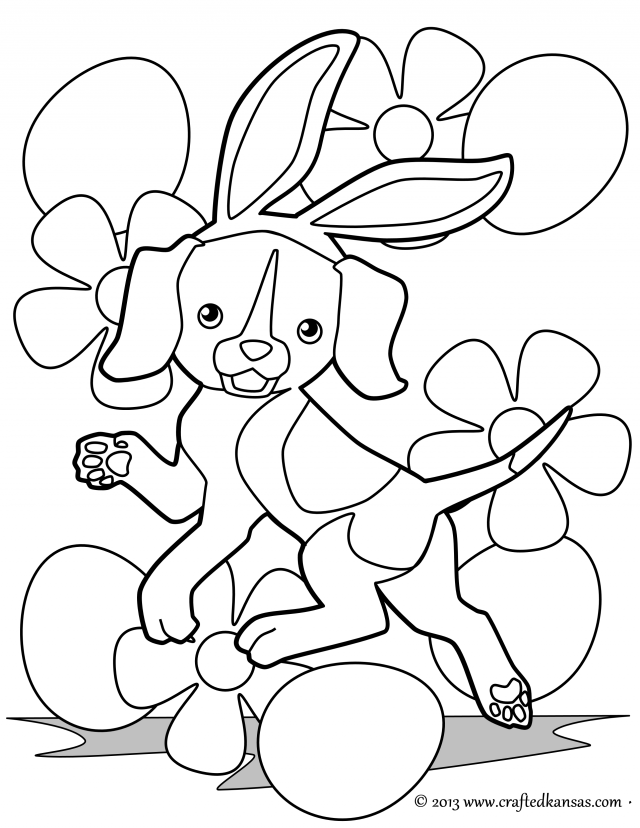 easter beagle coloring pages
