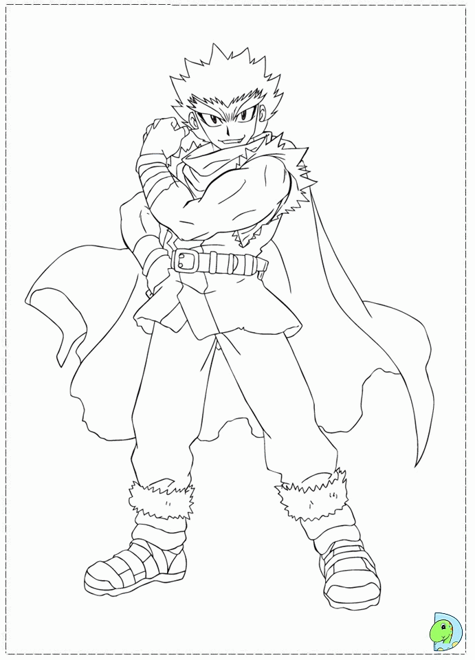 kenta beyblade Colouring Pages