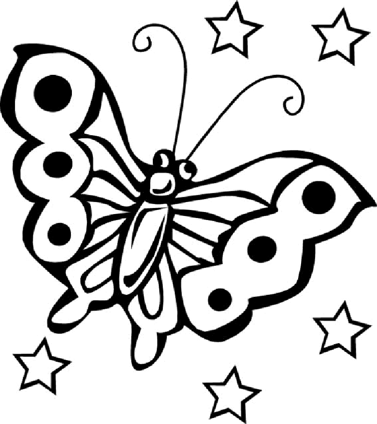 Butterfly Coloring Pages - Free Printable Pictures Coloring Pages 