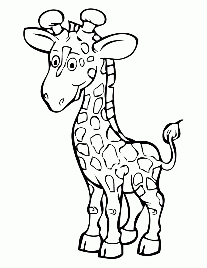 Giraffe Coloring Pages Printable - Coloring Home