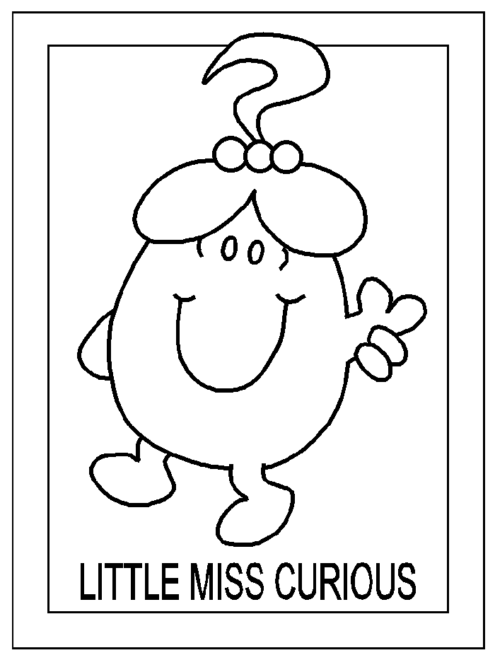 LITTLE MISS Colouring Pages