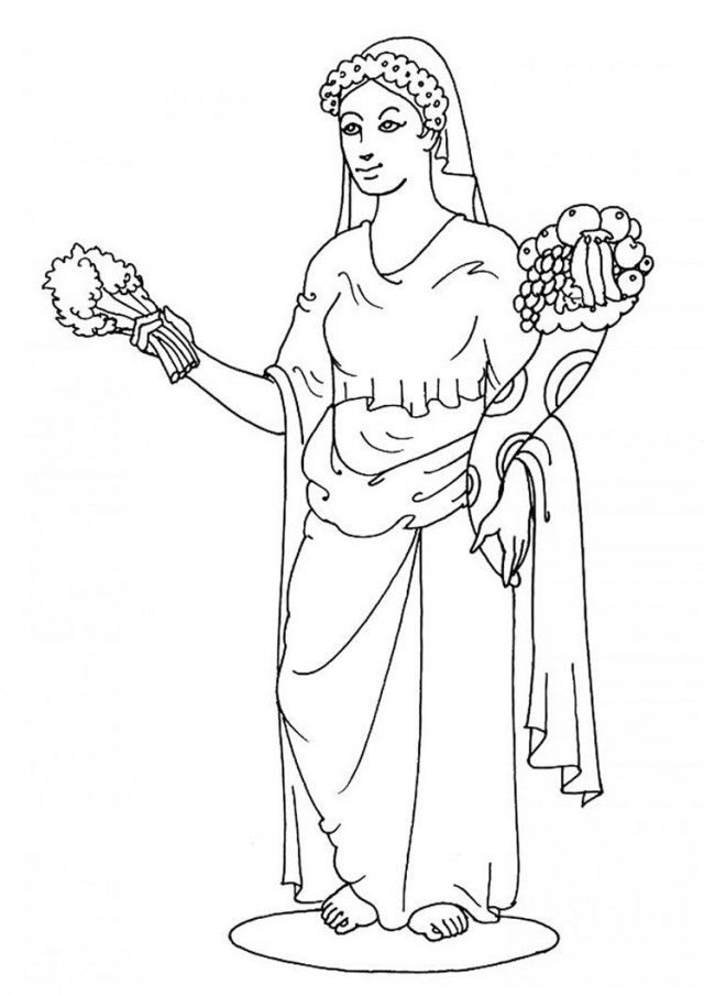 Coloring Pages Greek Gods Goddesses Online Coloring Pages 225075 