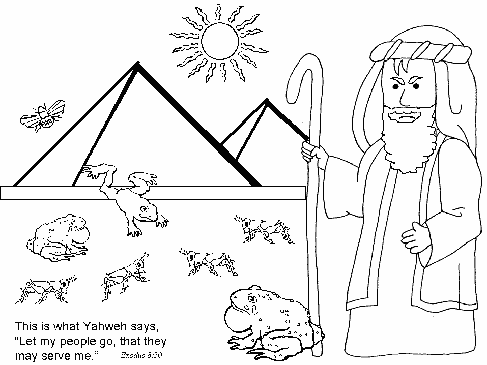 exodus 13 Colouring Pages