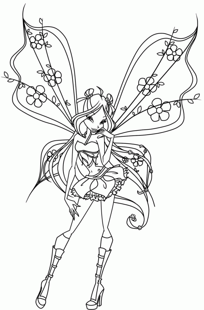 Cartoon: Enjoyable Winx Club Coloring Pages Winxclub Picture 