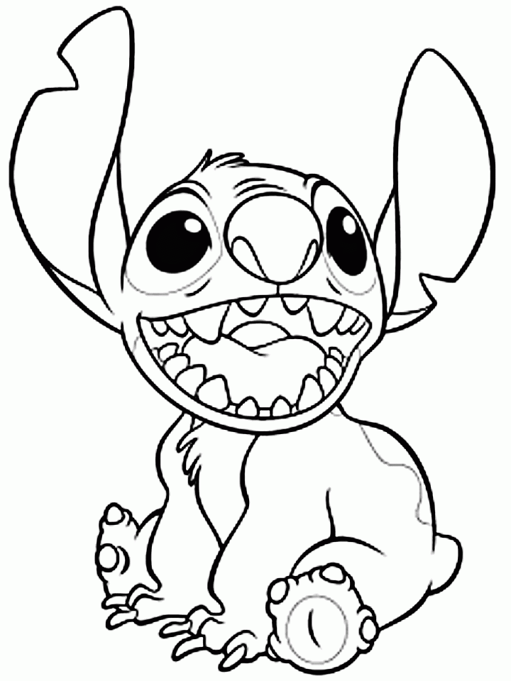Stitch Disney Characters Coloring Pages | Coloring Pages