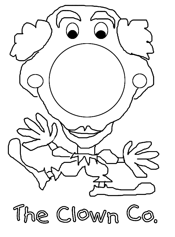 Clown pictures to color