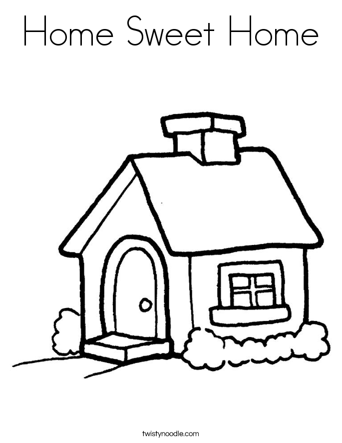 Homes Colouring Pages (page 2) - Coloring Home