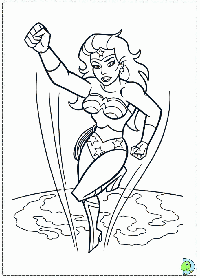 Wonder Woman Coloring Pages Free Provide Printable That Ready To 