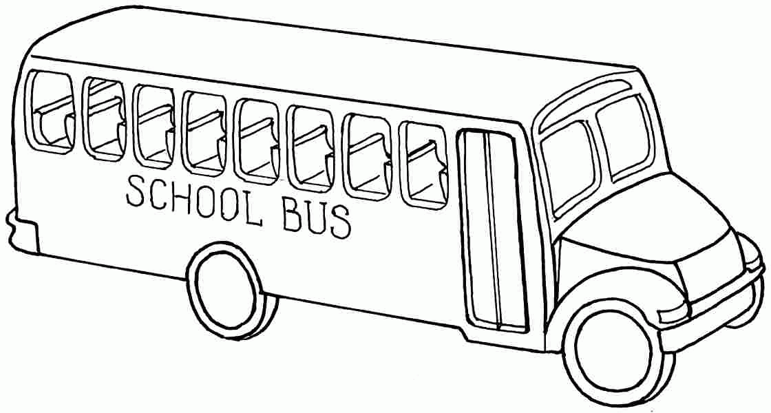 children on a bus Colouring Pages