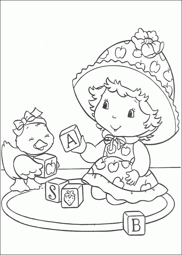 More Free Printable Strawberry Shortcake Coloring Pages And Sheets 