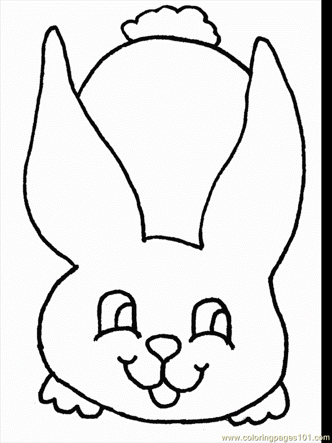 Coloring Pages Easter Coloring Rabbit4 (Cartoons > Miscellaneous 