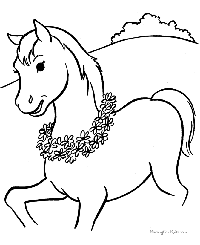 Coloring Pages Of A Horse - Free Printable Coloring Pages | Free 