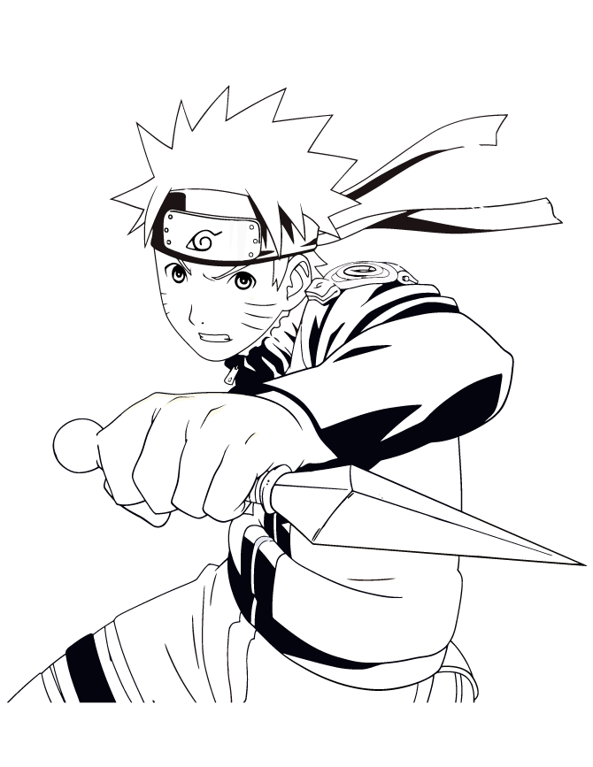 Free Printable Naruto Coloring Pages | HM Coloring Pages