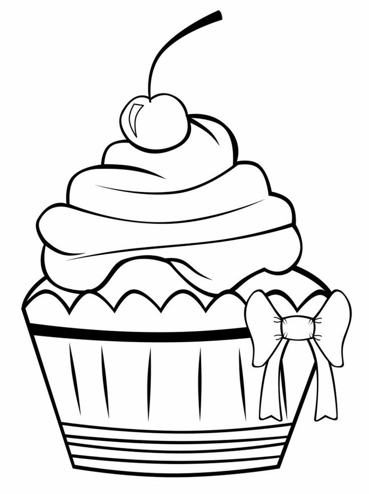 Cute Cupcake Coloring Pages | Cupcakes