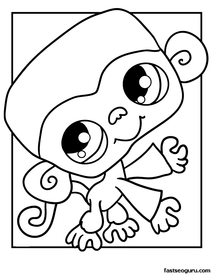 Free Coloring Pages Of Monkeys 164 | Free Printable Coloring Pages
