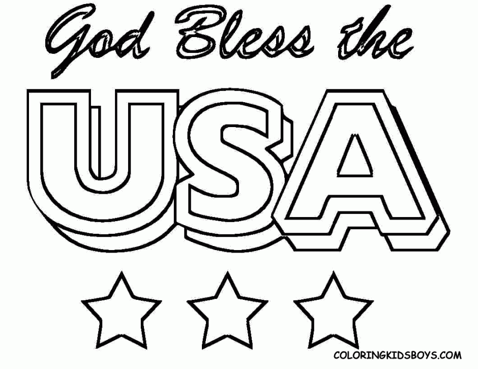 Th Of July Banner And Hat Free Printable Coloring Pages 4 Of 