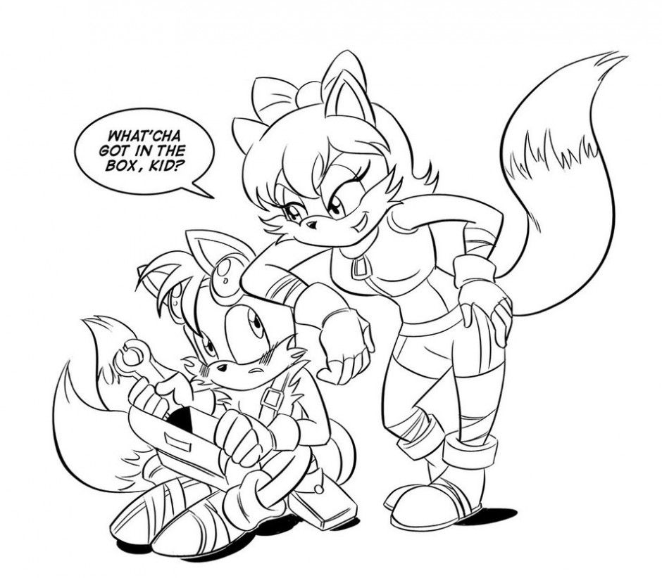 Baby Tails Colouring Pages Page 3 187912 Tails The Fox Coloring Pages