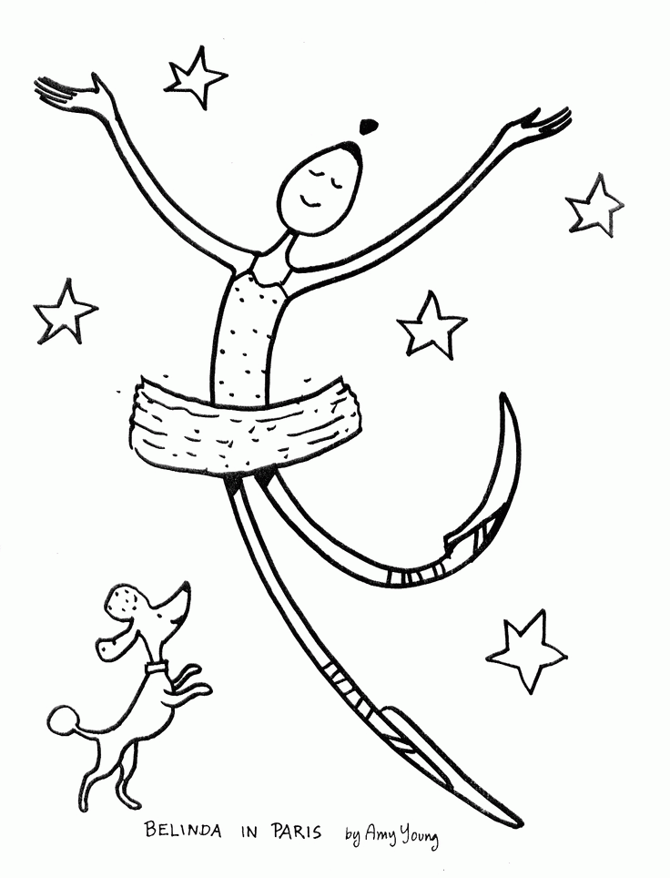 Belinda the Ballerina coloring page | Little one
