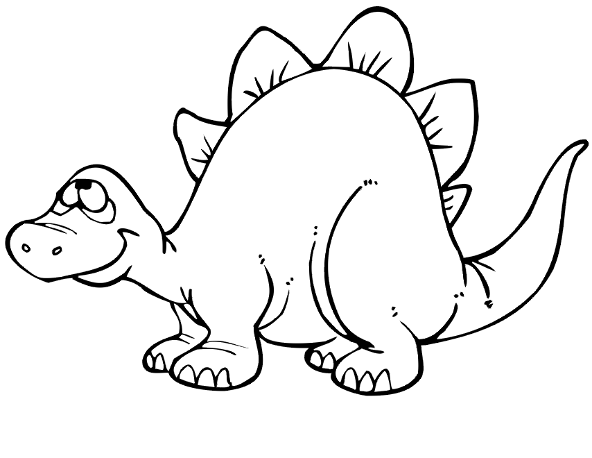 Cartoon Dinosaur Coloring Pages 166 | Free Printable Coloring Pages