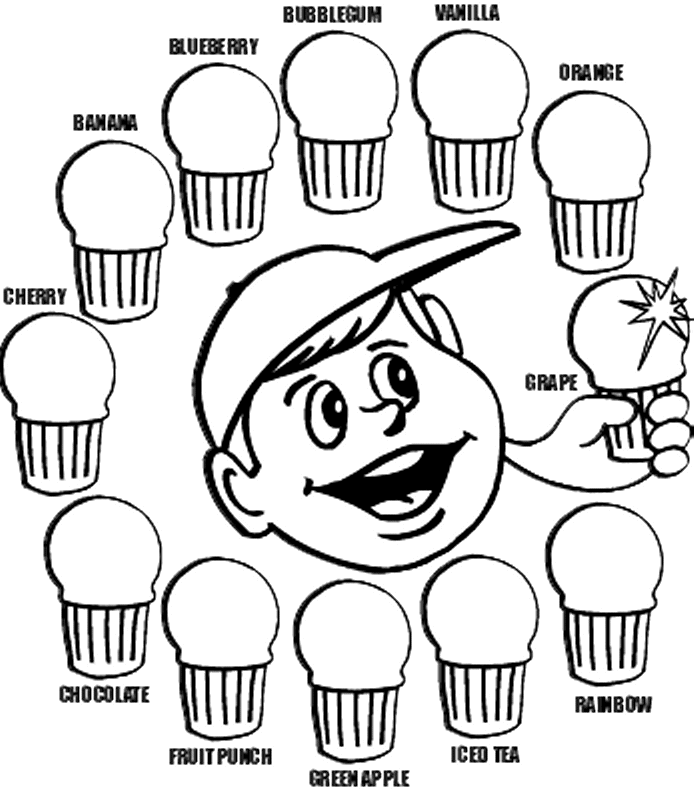 Italian Ice - Little Jimmy's: Coloring Pages