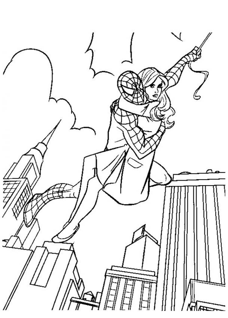 SPIDERMAN COLOURING BOOK PAGES TO PRINT AND COLOUR