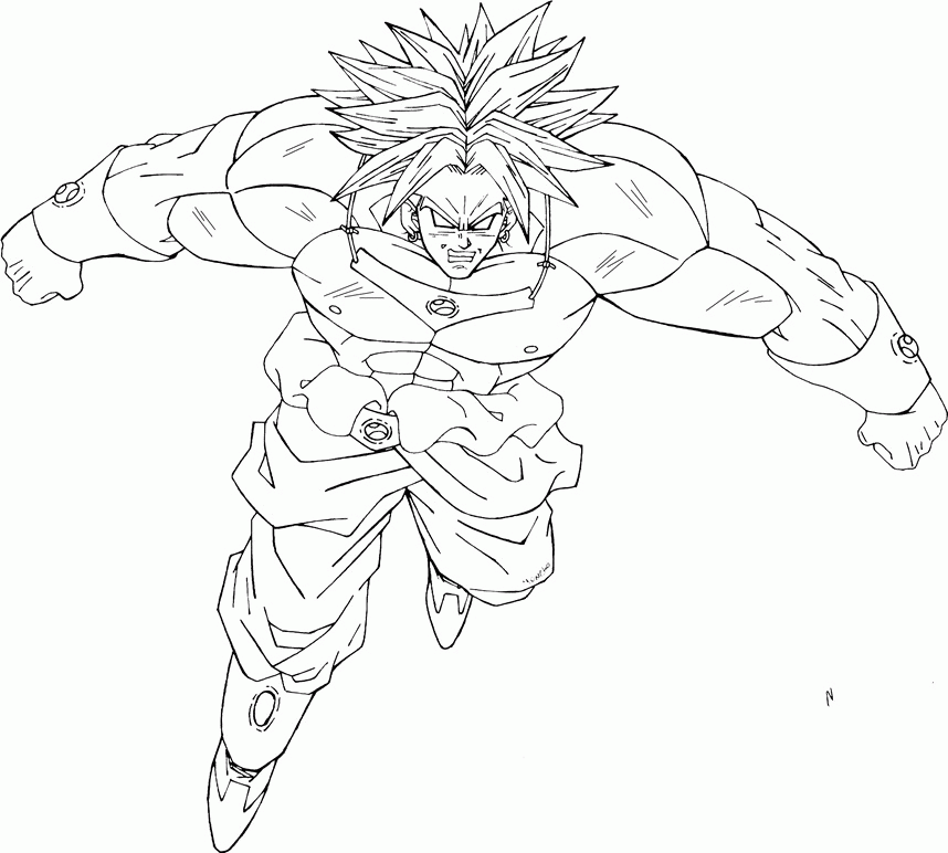 Wallpaper HD: broly coloring pages Dbz Broly Coloring Pages, Broly 