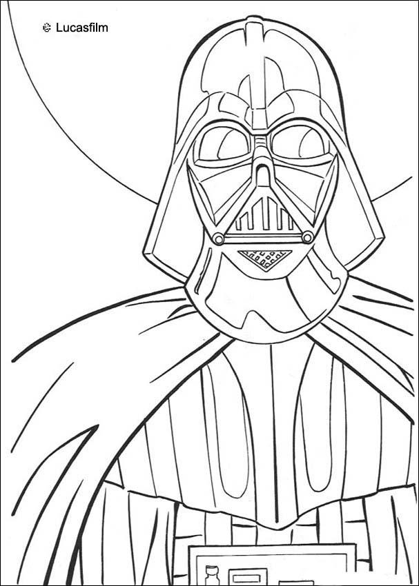 DARTH VADER coloring pages : 11 Star Wars online coloring sheets 