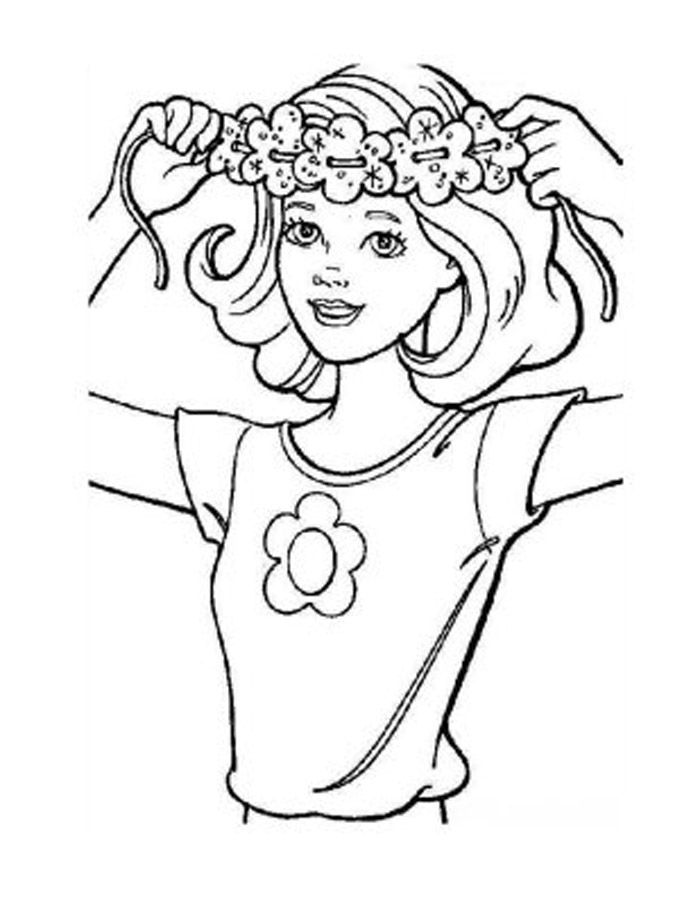 Hair Coloring Page - Coloring Home