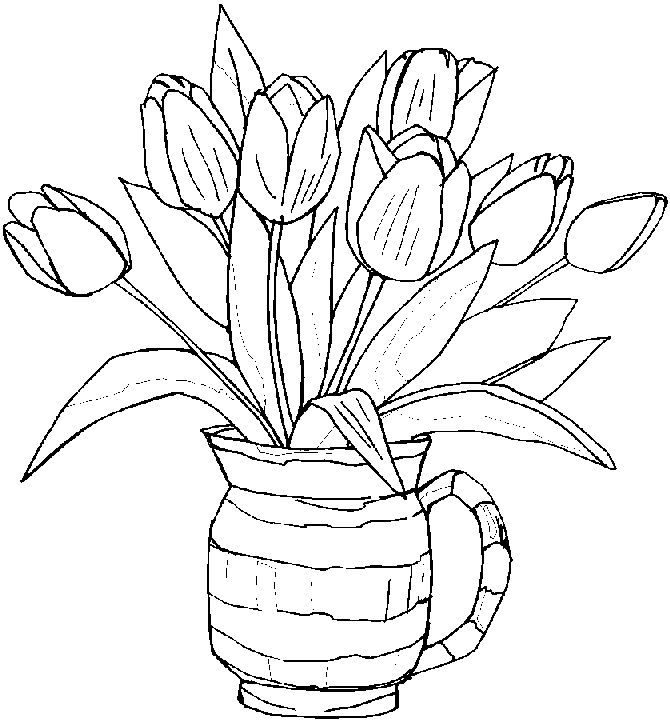 Spring flowers coloring pages for kids | coloring pages