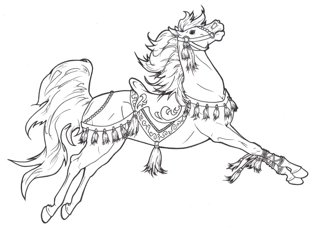 Carousel Horse Coloring Pages | download free printable coloring pages