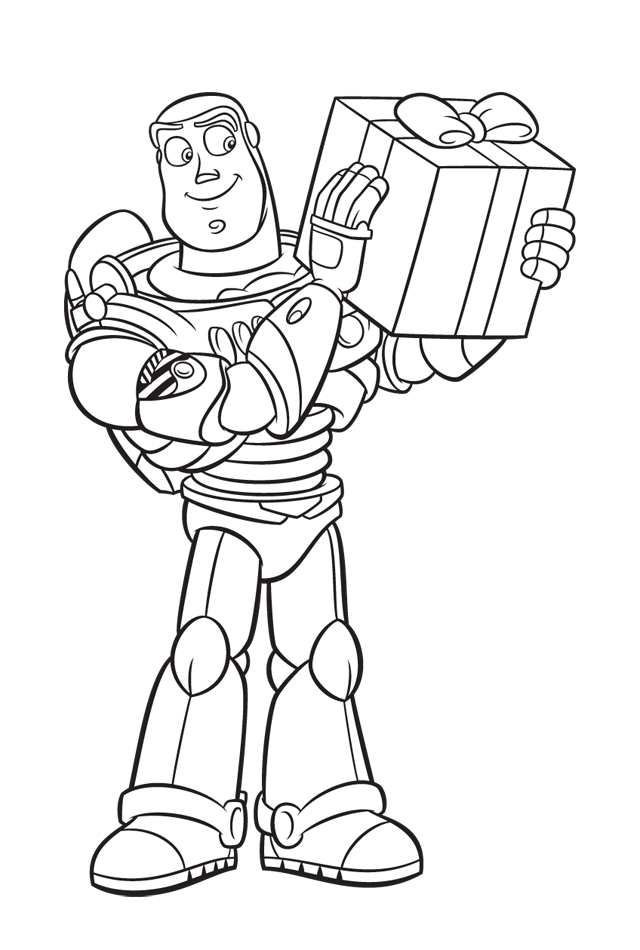 toy story christmas Colouring Pages