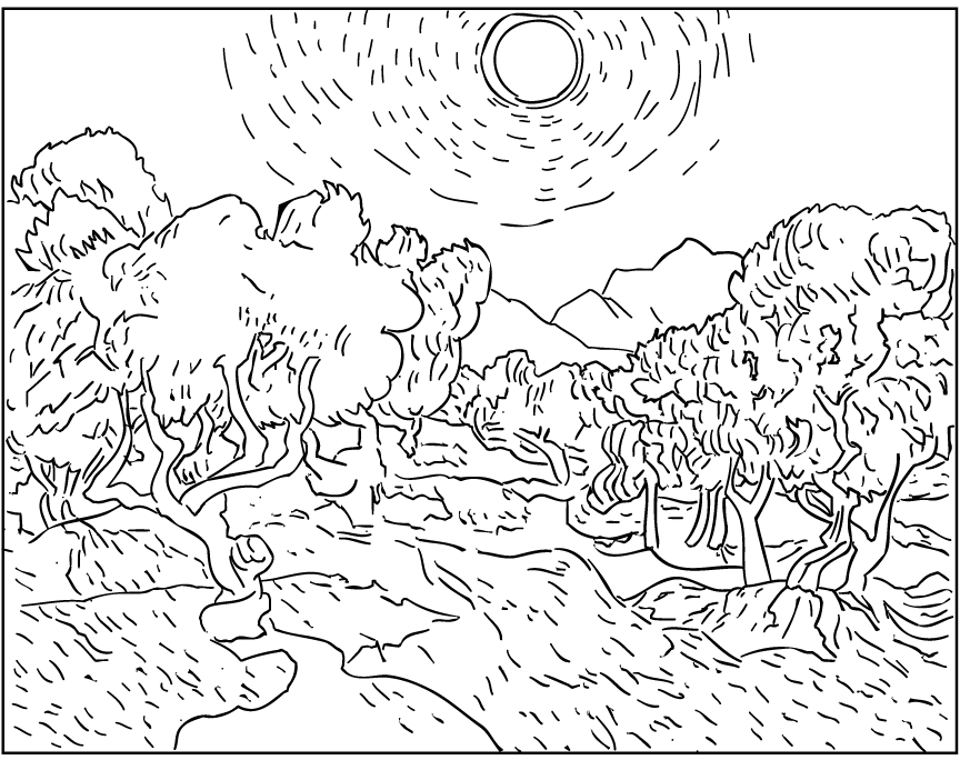 MIA Coloring Book - The Olive Trees