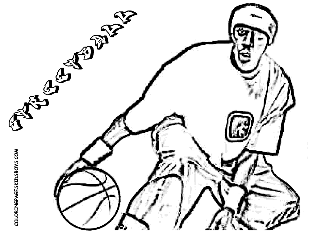 Basketball Coloring Pictures | Basketball Players| Free 