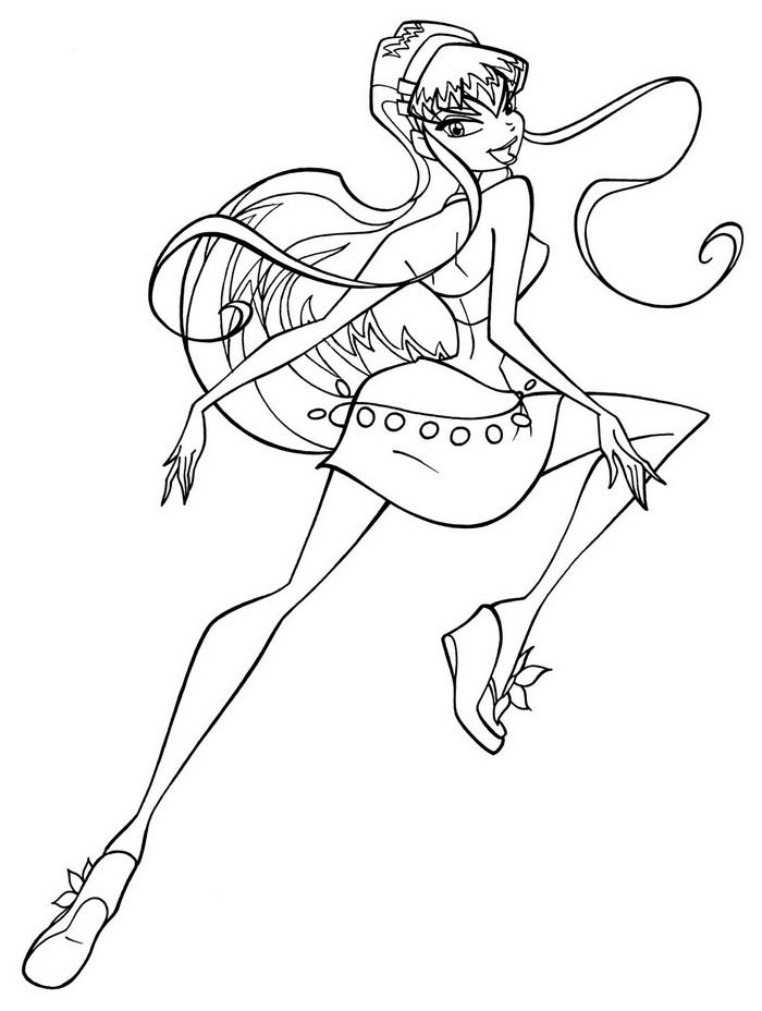 Free Printable Winx Club Coloring Pages For Kids
