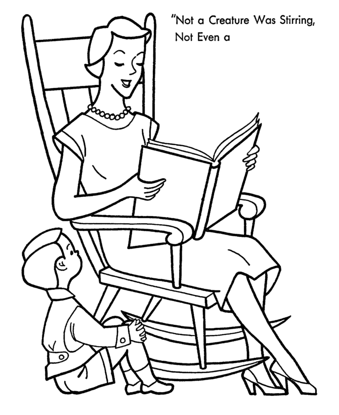 Christmas Party Coloring Pages - Christmas Party Story Time 