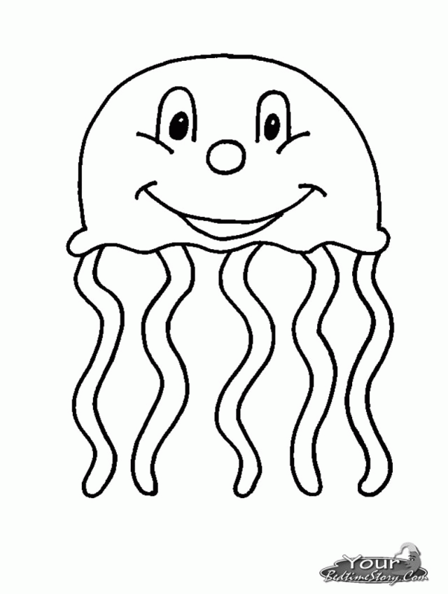 Cute Jellyfish Coloring Pages Doblelol 192366 Jellyfish Coloring Pages