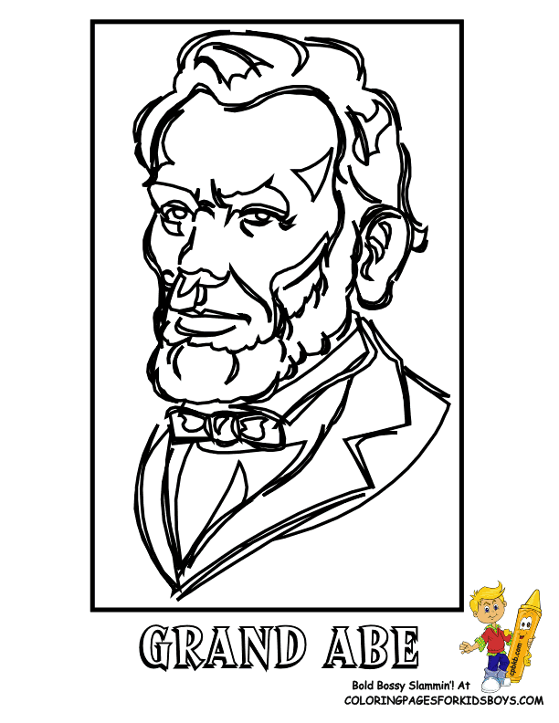 Fierce Presidents Coloring Pages| Free | Presidents Day Coloring 