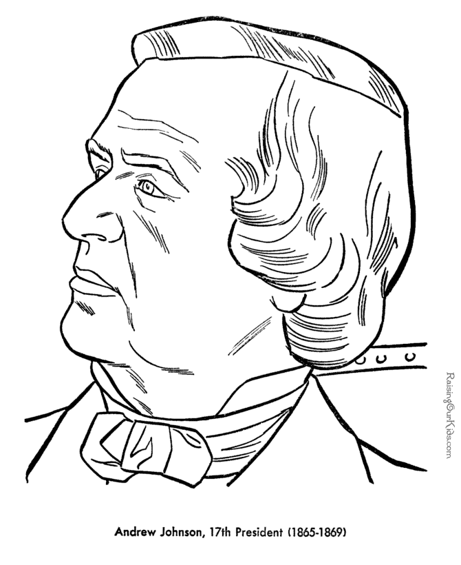 001-andrew-johnson-coloring-pages | Social Studies Differentiated 
