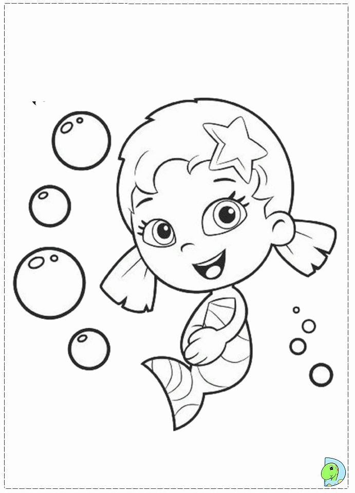 Finding Nemo Bubbles Coloring Page