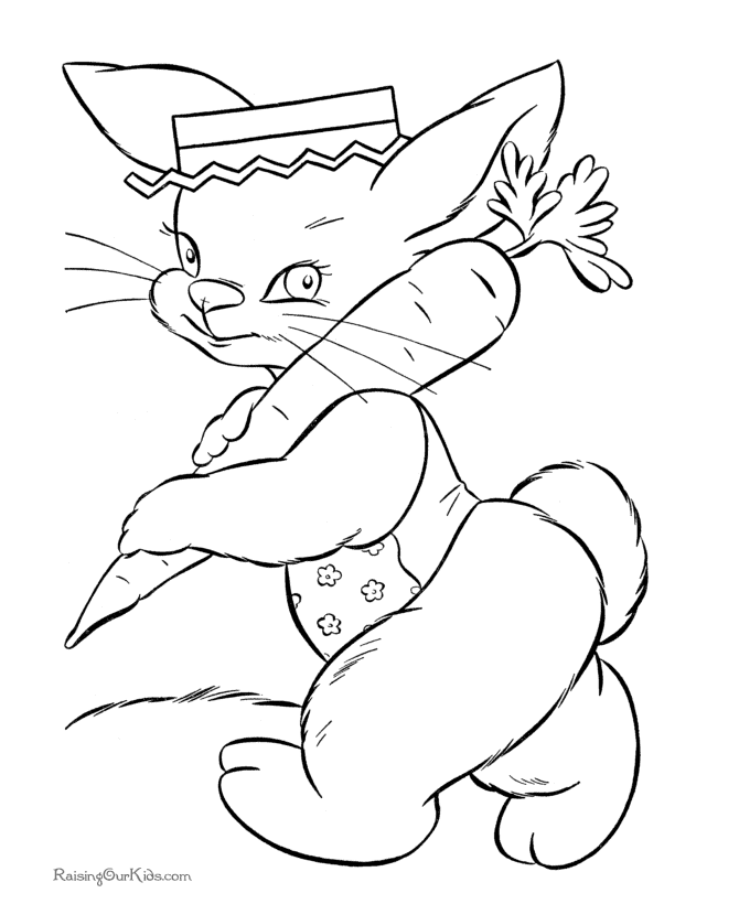 Gangsta Bugs Bunny Coloring Pages