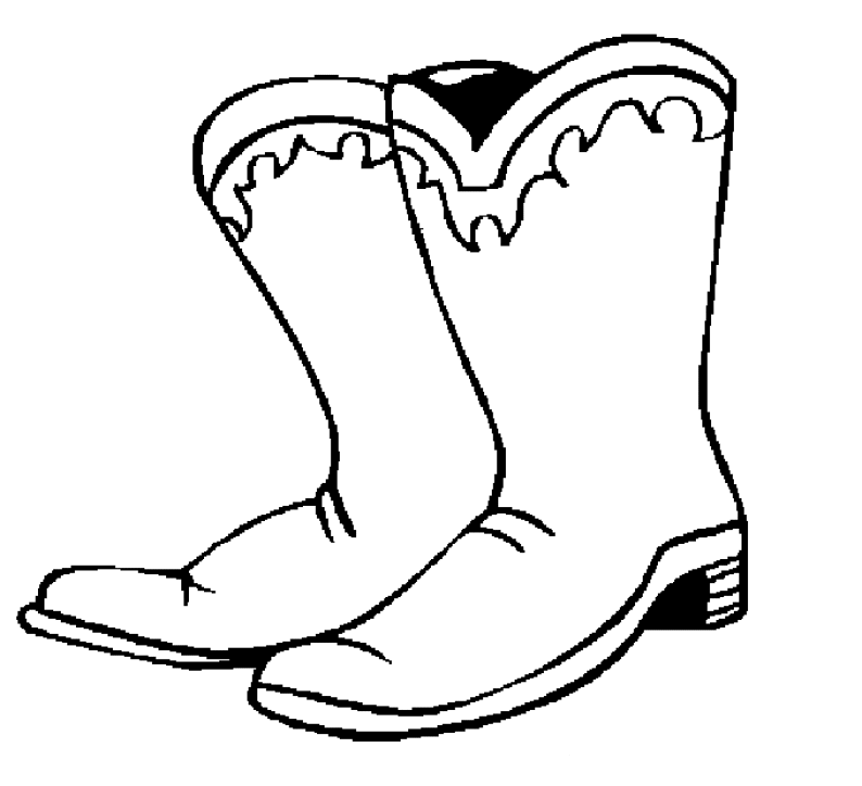 Coloring Pages Cowboy Boots - Coloring Home