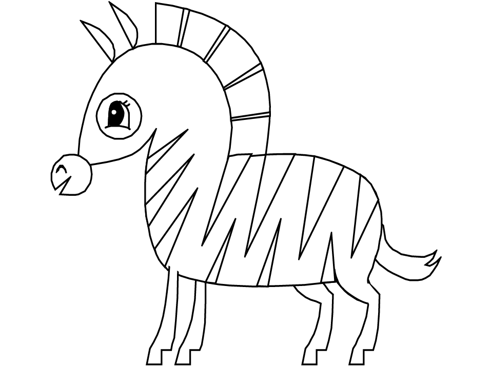 cutest zebra coloring pages for kids | Great Coloring Pages